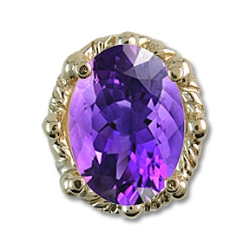 rl394 Amethyst Bracelet Slide 
